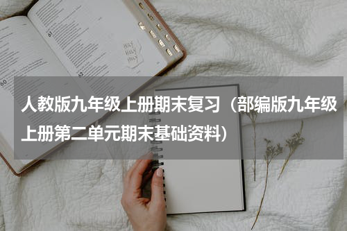 人教版九年级上册期末复习（部编版九年级上册第二单元期末基础资料）
