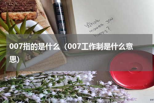 007指的是什么（007工作制是什么意思）
