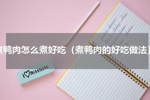 煮鸭肉怎么煮好吃（煮鸭肉的好吃做法）