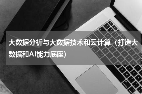 大数据分析与大数据技术和云计算（打造大数据和AI能力底座）