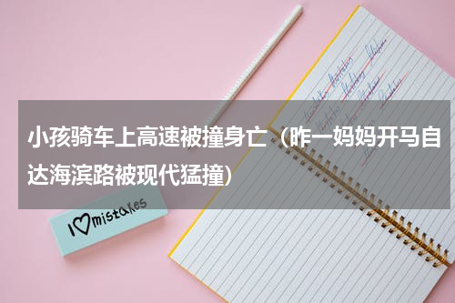小孩骑车上高速被撞身亡（昨一妈妈开马自达海滨路被现代猛撞）