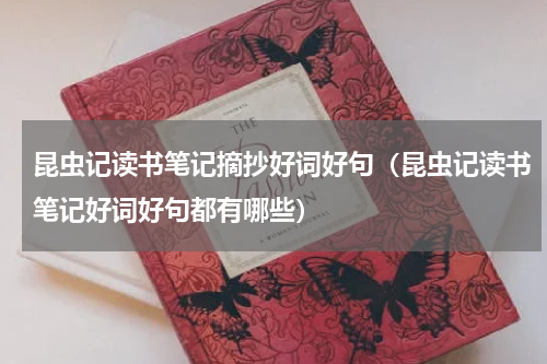 昆虫记读书笔记摘抄好词好句（昆虫记读书笔记好词好句都有哪些）