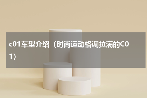 c01车型介绍（时尚运动格调拉满的C01）