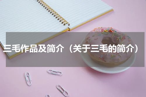 三毛作品及简介（关于三毛的简介）