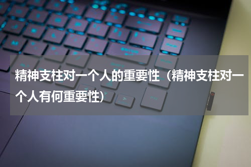 精神支柱对一个人的重要性（精神支柱对一个人有何重要性）