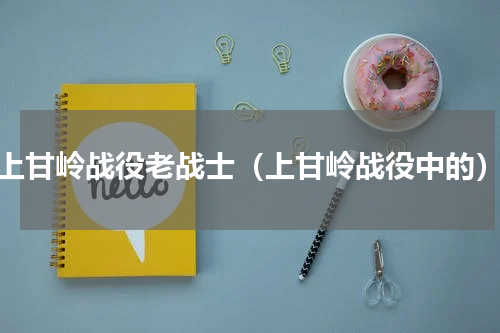 上甘岭战役老战士（上甘岭战役中的）