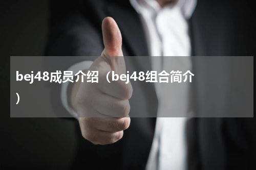 bej48成员介绍（bej48组合简介）