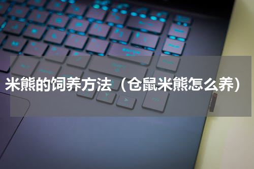 米熊的饲养方法（仓鼠米熊怎么养）
