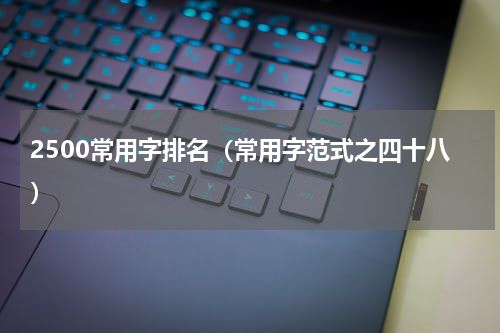 2500常用字排名（常用字范式之四十八）