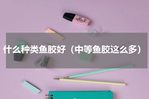 什么种类鱼胶好（中等鱼胶这么多）