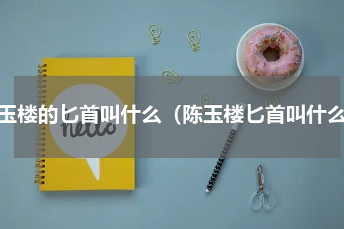 陈玉楼的匕首叫什么（陈玉楼匕首叫什么）