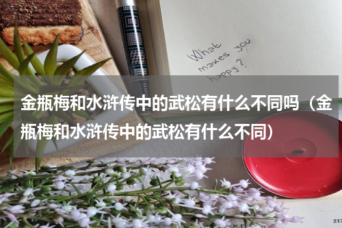 金瓶梅和水浒传中的武松有什么不同吗（金瓶梅和水浒传中的武松有什么不同）
