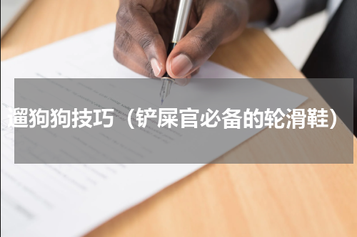 遛狗狗技巧（铲屎官必备的轮滑鞋）