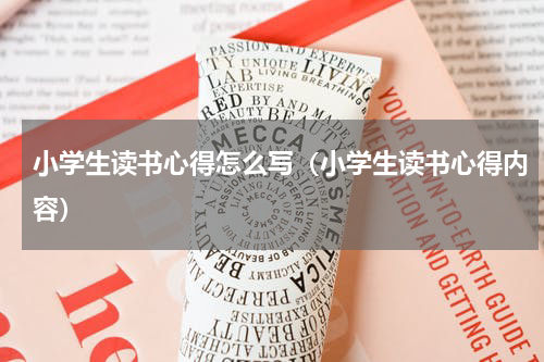 小学生读书心得怎么写（小学生读书心得内容）