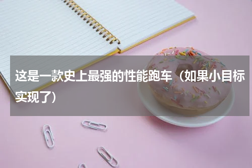 这是一款史上最强的性能跑车（如果小目标实现了）