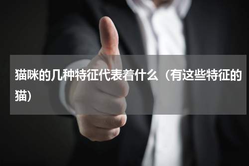 猫咪的几种特征代表着什么（有这些特征的猫）