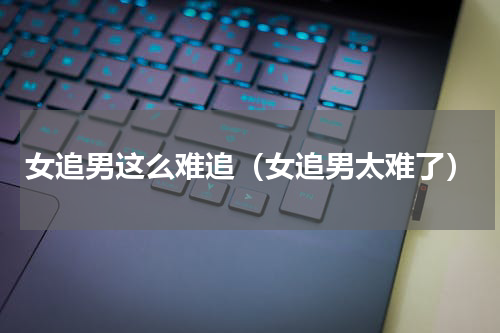 女追男这么难追（女追男太难了）