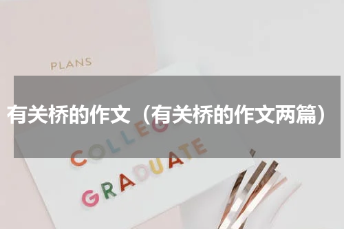 有关桥的作文（有关桥的作文两篇）