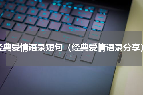 经典爱情语录短句（经典爱情语录分享）