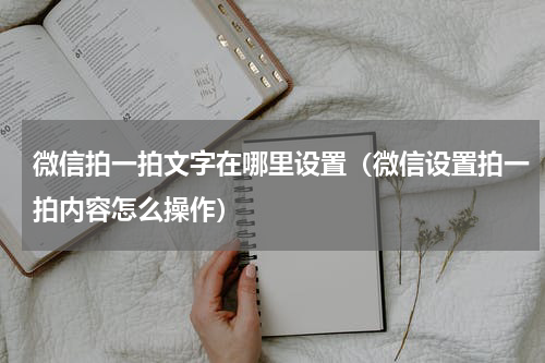 微信拍一拍文字在哪里设置（微信设置拍一拍内容怎么操作）