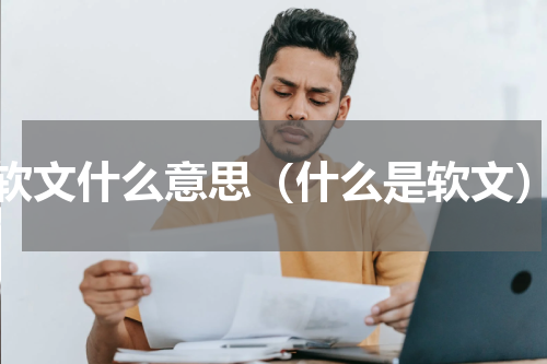 软文什么意思（什么是软文）