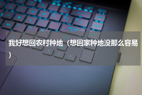 我好想回农村种地（想回家种地没那么容易）