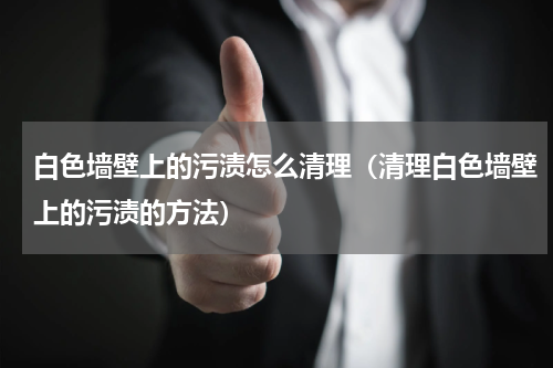 白色墙壁上的污渍怎么清理（清理白色墙壁上的污渍的方法）
