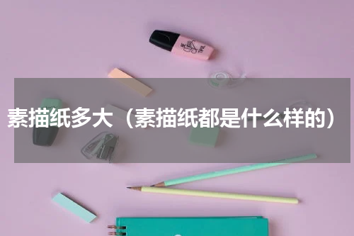 素描纸多大（素描纸都是什么样的）