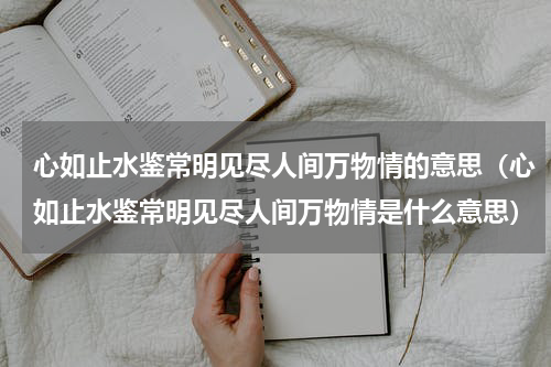 心如止水鉴常明见尽人间万物情的意思（心如止水鉴常明见尽人间万物情是什么意思）