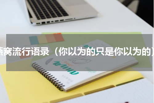 燕窝流行语录（你以为的只是你以为的）