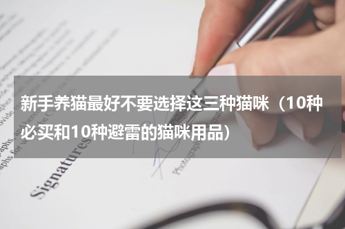 新手养猫最好不要选择这三种猫咪（10种必买和10种避雷的猫咪用品）
