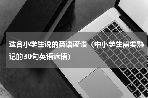适合小学生说的英语谚语（中小学生需要熟记的30句英语谚语）