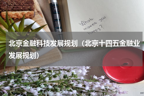 北京金融科技发展规划（北京十四五金融业发展规划）