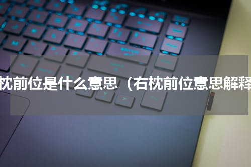 右枕前位是什么意思（右枕前位意思解释）