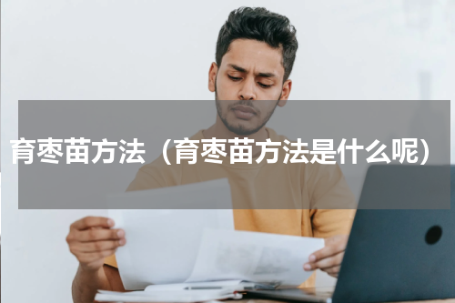 育枣苗方法（育枣苗方法是什么呢）