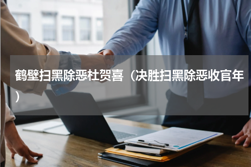 鹤壁扫黑除恶杜贺喜（决胜扫黑除恶收官年）