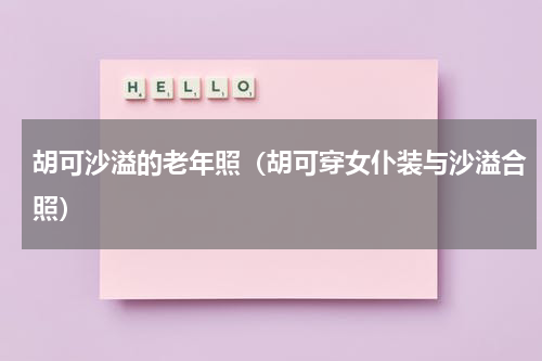 胡可沙溢的老年照（胡可穿女仆装与沙溢合照）