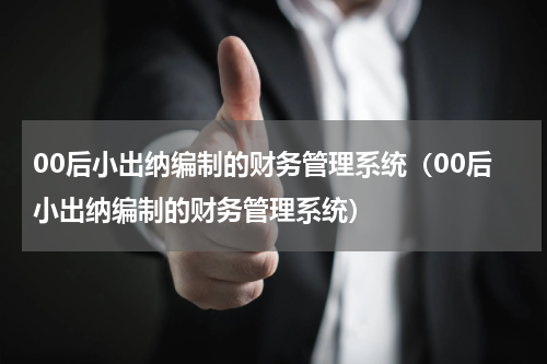00后小出纳编制的财务管理系统（00后小出纳编制的财务管理系统）