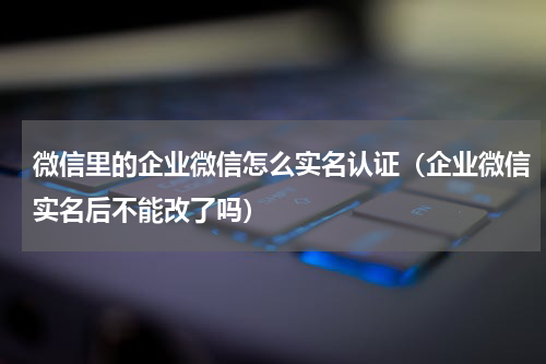 微信里的企业微信怎么实名认证（企业微信实名后不能改了吗）