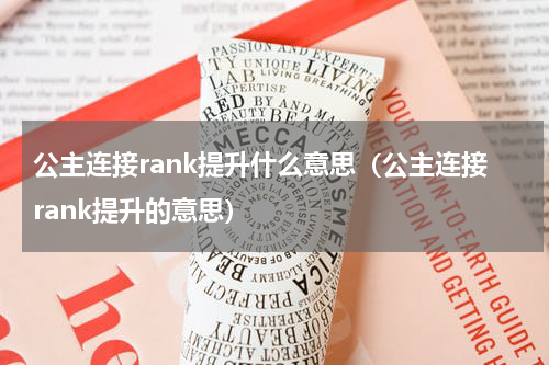 公主连接rank提升什么意思（公主连接rank提升的意思）