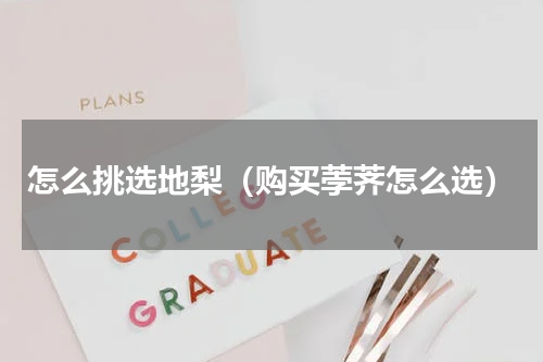 怎么挑选地梨（购买荸荠怎么选）
