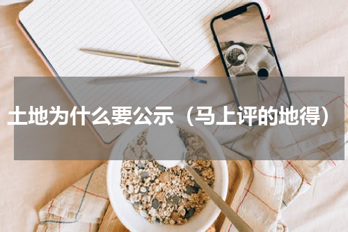 土地为什么要公示（马上评的地得）