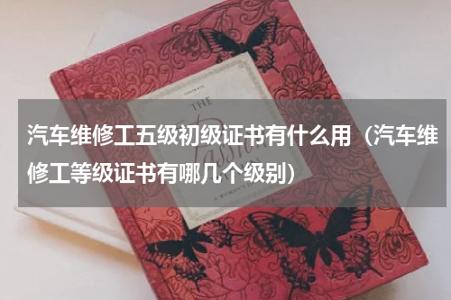 汽车维修工五级初级证书有什么用（汽车维修工等级证书有哪几个级别）