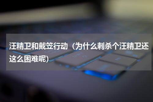 汪精卫和戴笠行动（为什么刺杀个汪精卫还这么困难呢）
