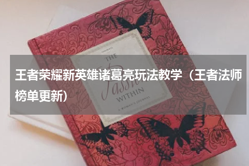 王者荣耀新英雄诸葛亮玩法教学（王者法师榜单更新）