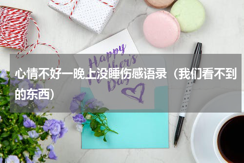 心情不好一晚上没睡伤感语录（我们看不到的东西）