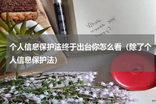 个人信息保护法终于出台你怎么看（除了个人信息保护法）