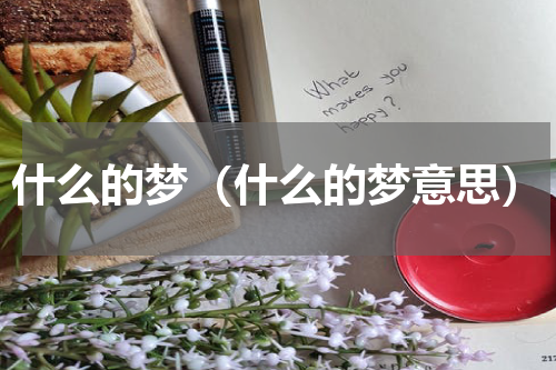 什么的梦（什么的梦意思）