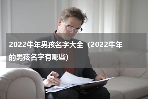2022牛年男孩名字大全（2022牛年的男孩名字有哪些）