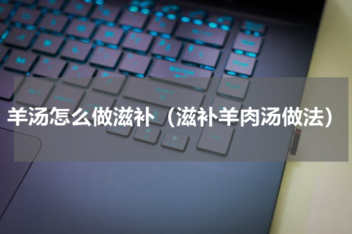 羊汤怎么做滋补（滋补羊肉汤做法）